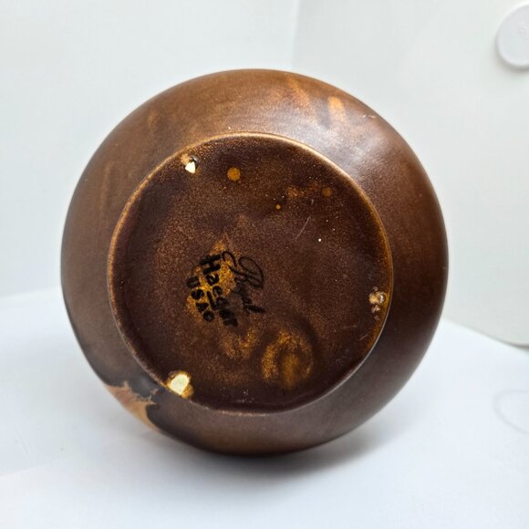 Royal Haeger Ewer, Drip Glaze Brown / Yellow Vase, 1955, USA - Picture 10 of 11